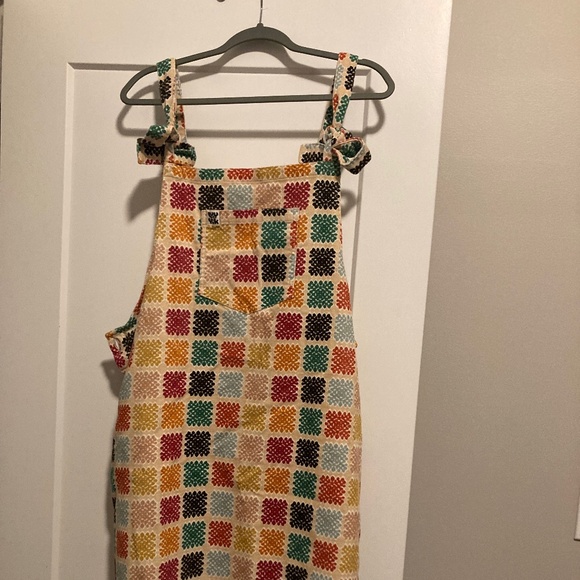 Lucy & Yak multicolor corduroy Mini Pini Dress Size US 18 (UK 22) - Picture 1 of 3
